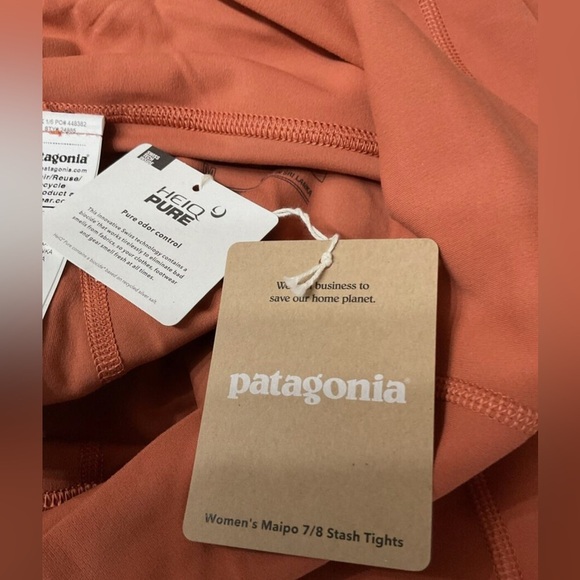 Patagonia Women's Maipo 7/8 Length Tights (Burl Red) Size Medium New - Picture 5 of 5